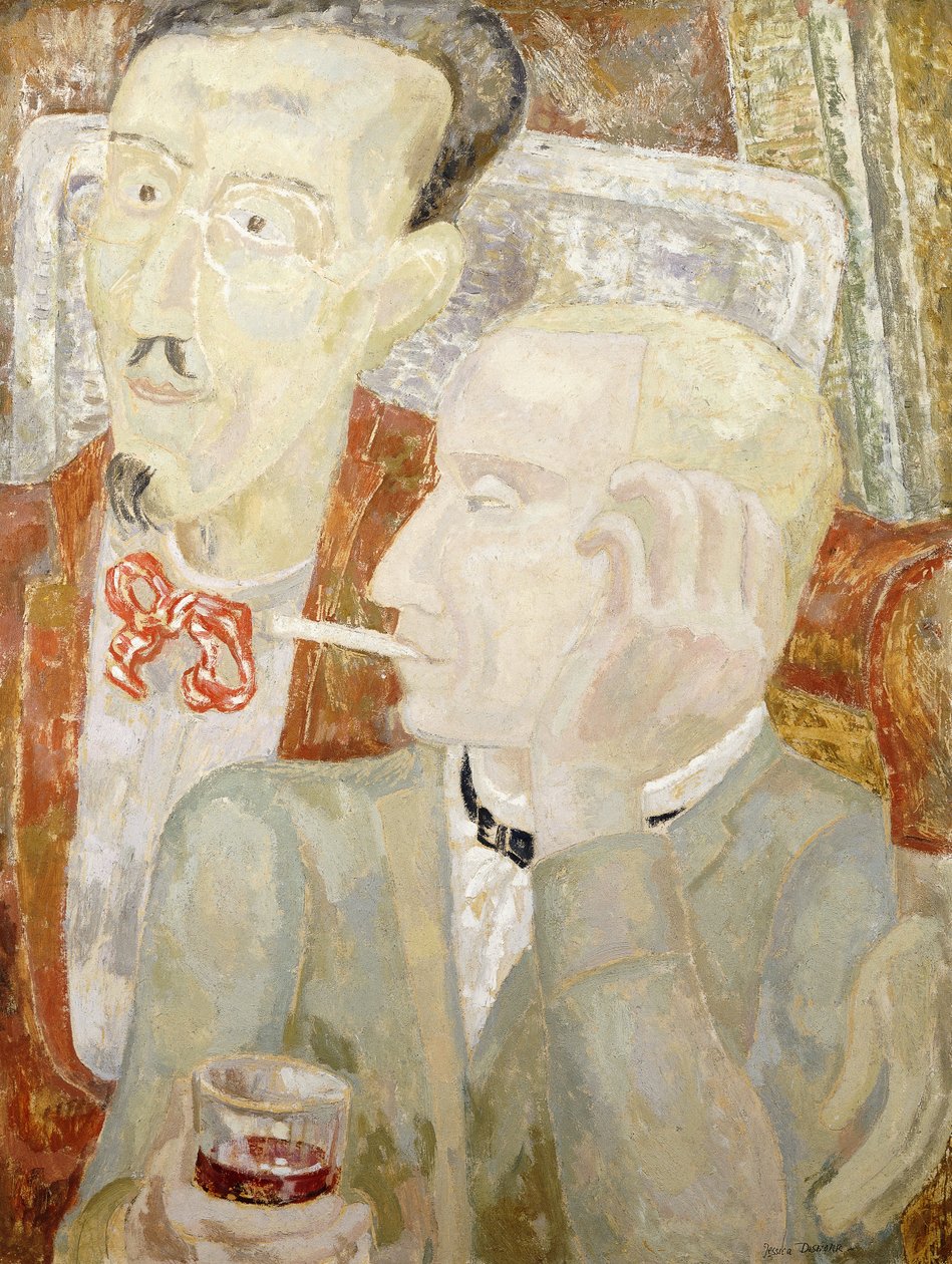 卡涅斯的对话，c。 1931年（石膏板上的油） 作者 杰西卡·斯图尔特（Jessica Stewart Dismorr）