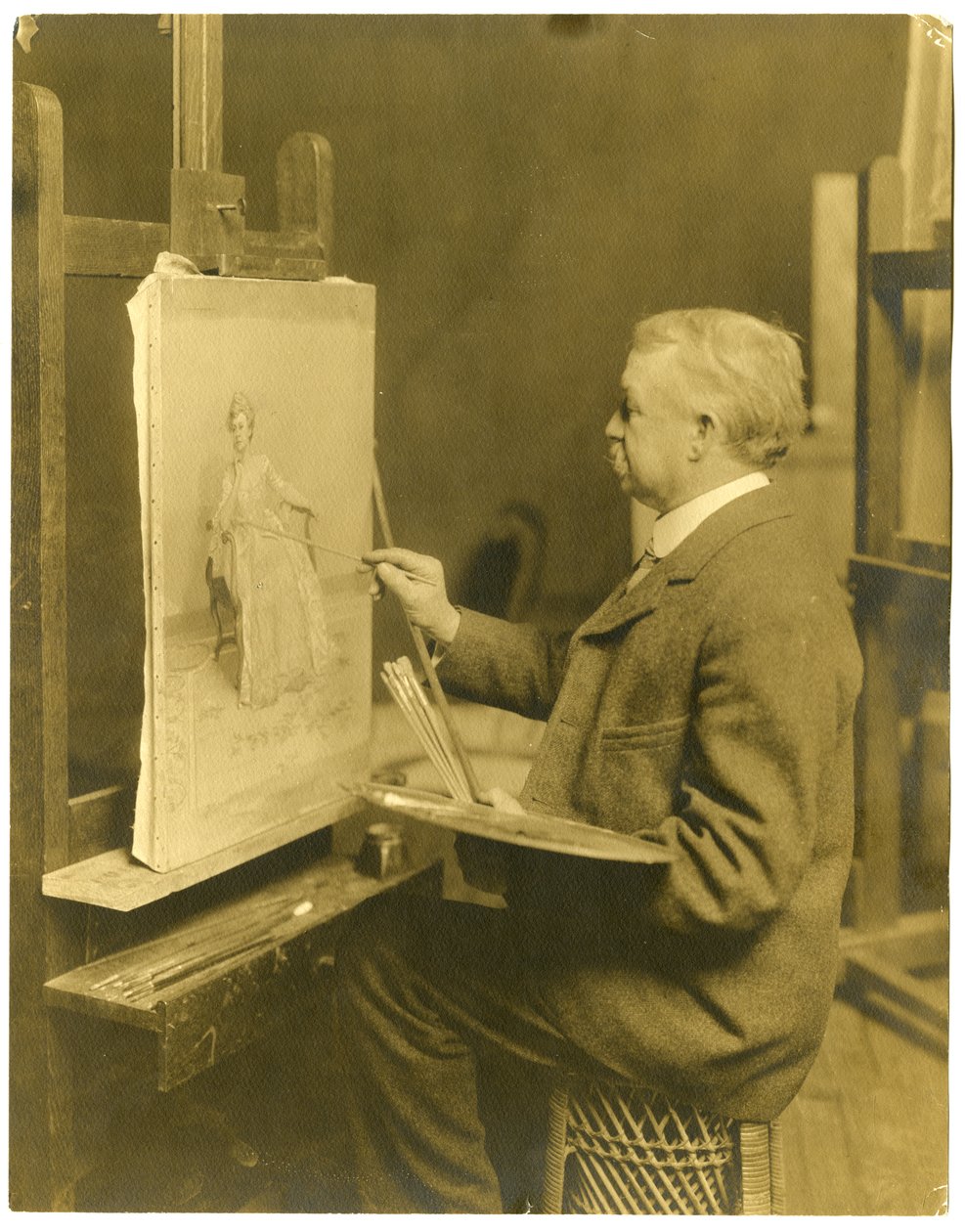 弗兰克-维尔特，约1905-40（明胶银照片）。 作者 杰西·塔伯·比尔斯（Jessie Tarbox Beals）
