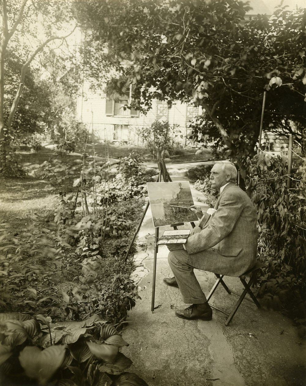 哈利-芬恩，艺术家，约1905-11（明胶银照片 作者 杰西·塔伯·比尔斯（Jessie Tarbox Beals）
