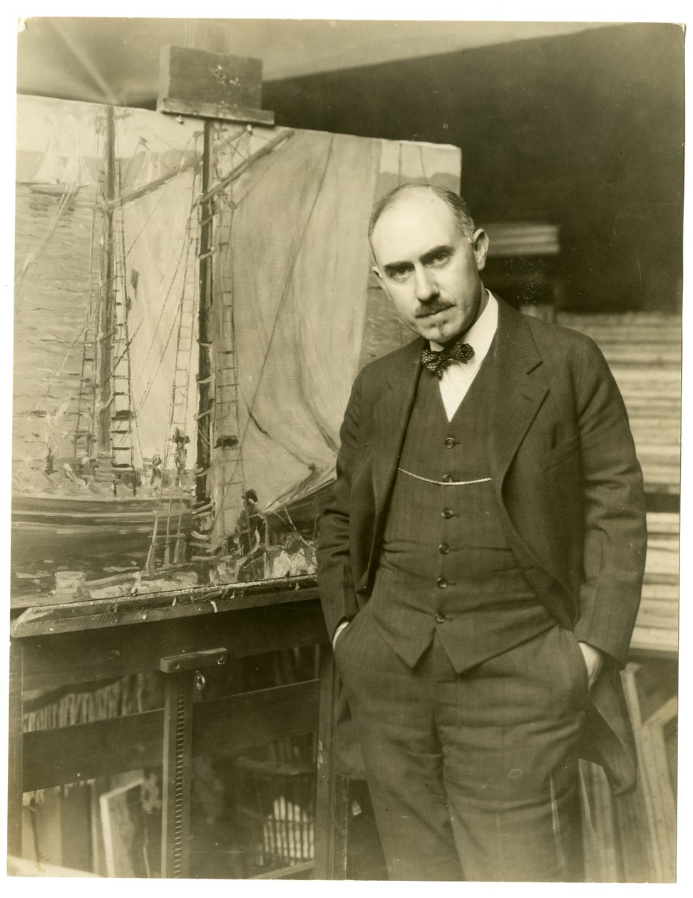 Jonas Lie，1905年的艺术家 作者 杰西·塔伯·比尔斯（Jessie Tarbox Beals）