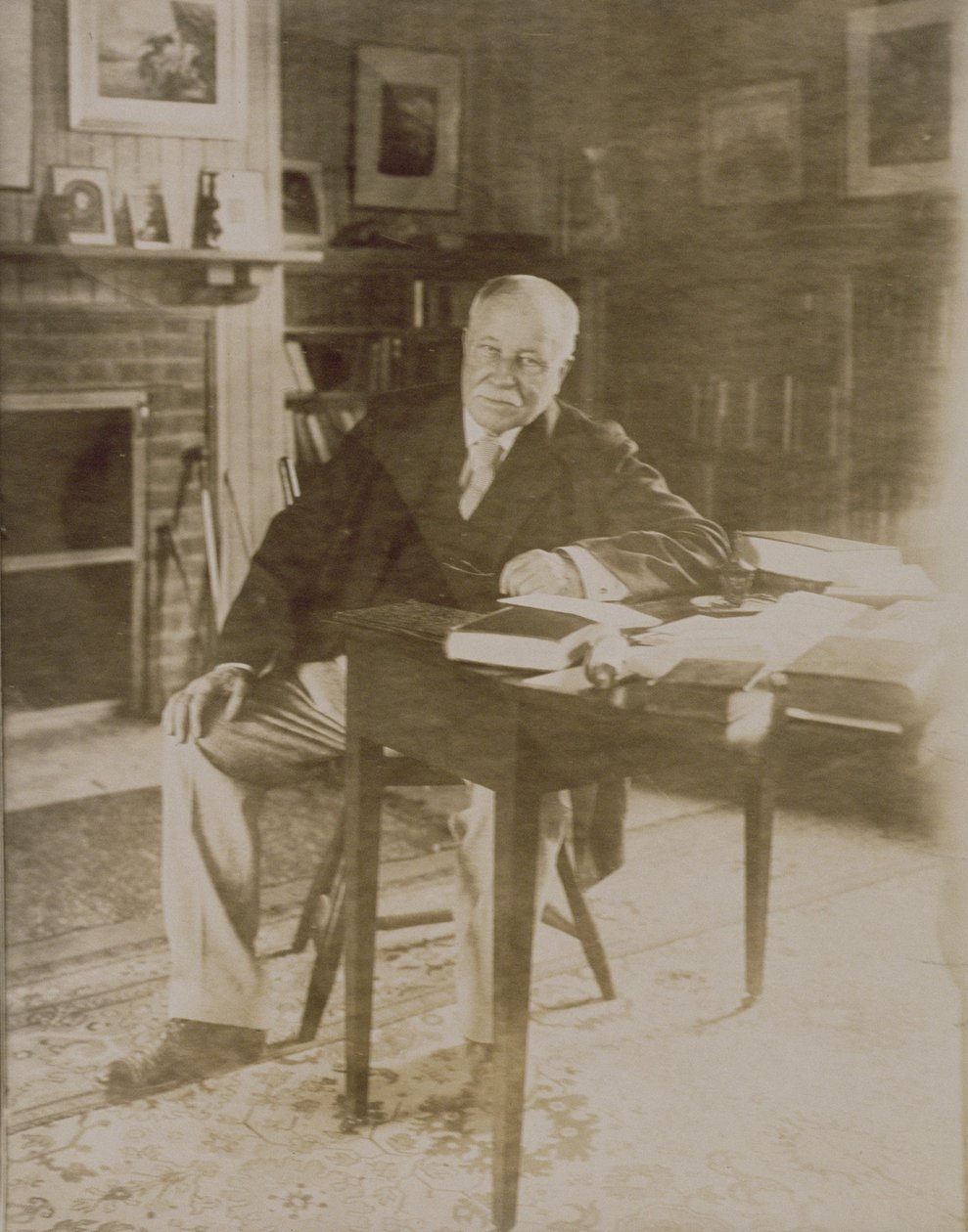 William Dean Howells的肖像（1837-1920）1918-20 作者 杰西·塔伯·比尔斯（Jessie Tarbox Beals）