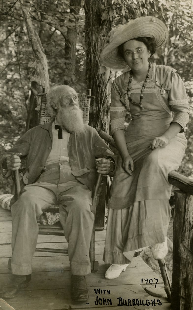 与John Burroughs 1907年 作者 杰西·塔伯·比尔斯（Jessie Tarbox Beals）