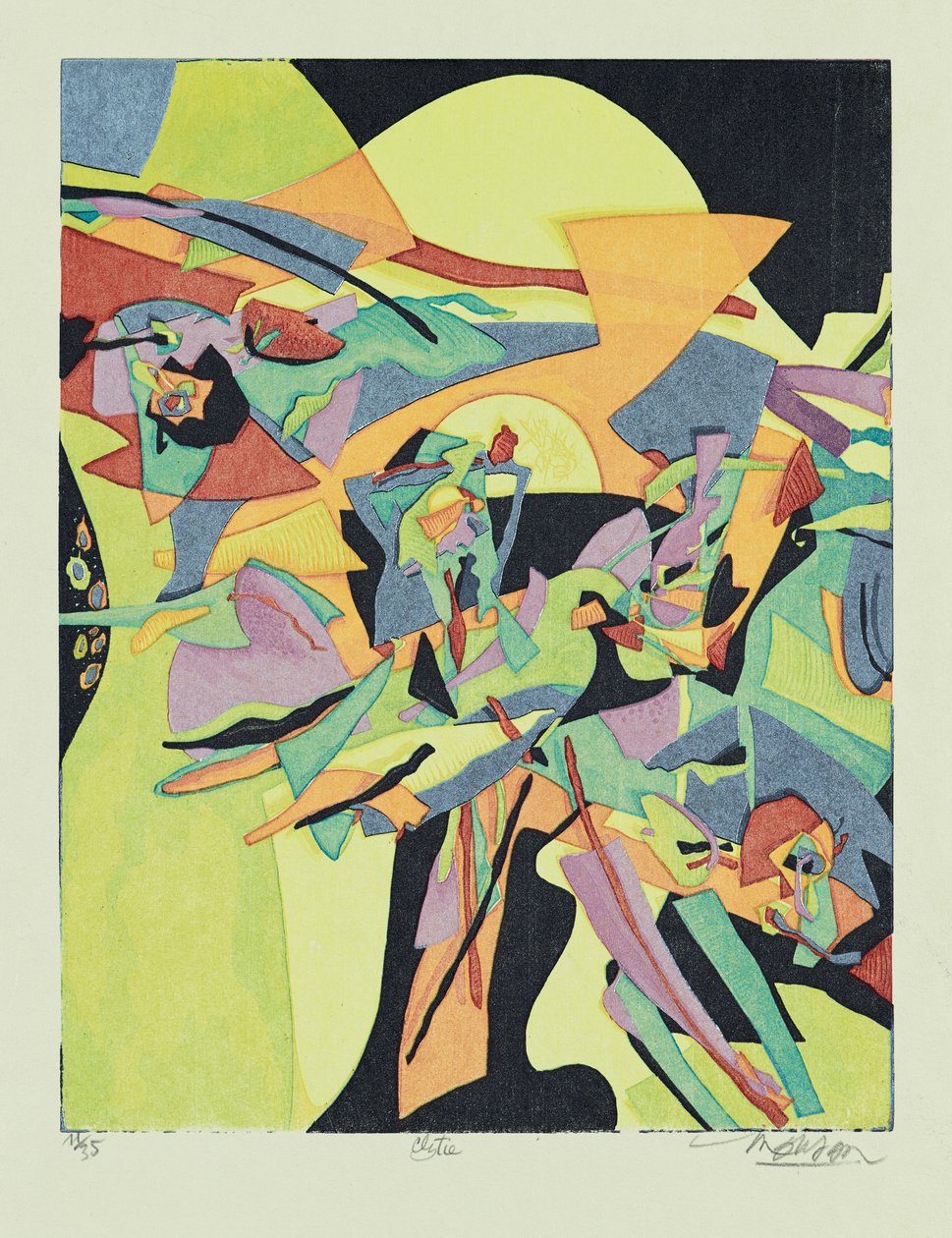 克莱蒂，2013（木刻） 作者 吉姆·蒙森