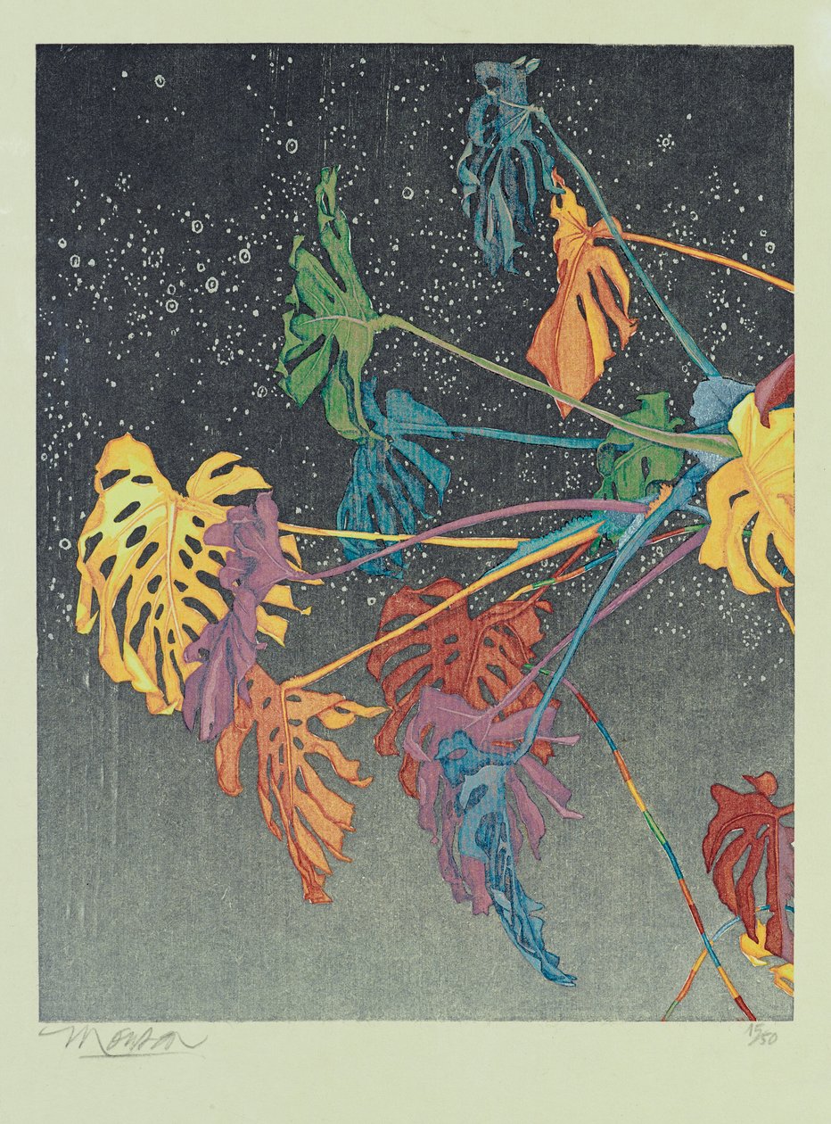 双连画 A，2011 年（木刻） 作者 吉姆·蒙森