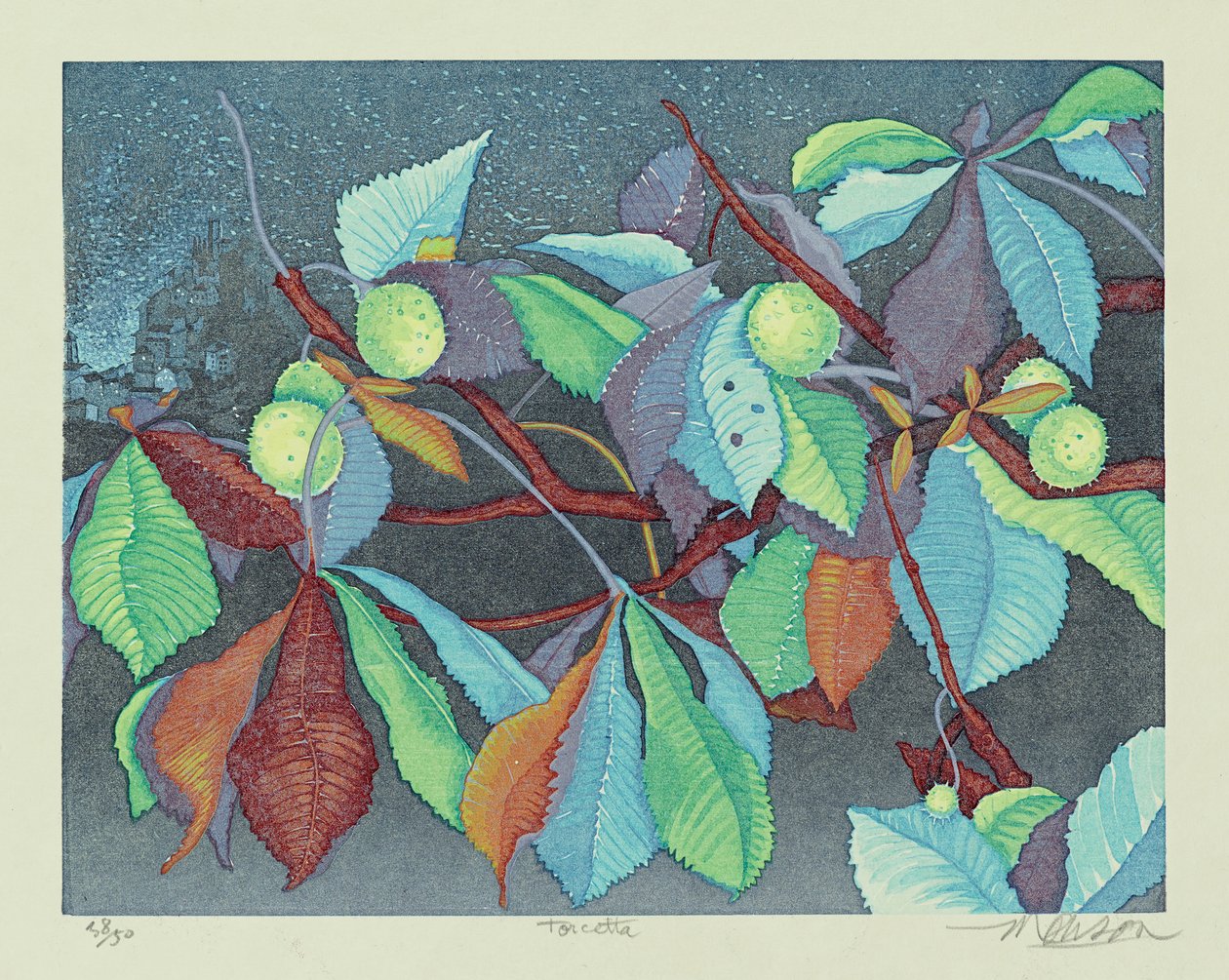 托尔塞塔，2011（木刻） 作者 吉姆·蒙森