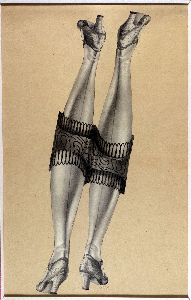 拼贴画 "Deux belles jambes" - 由Jindrich Styrsky (1899-1942)创作 (48 of 35) 作者 金德里希·斯蒂尔斯基