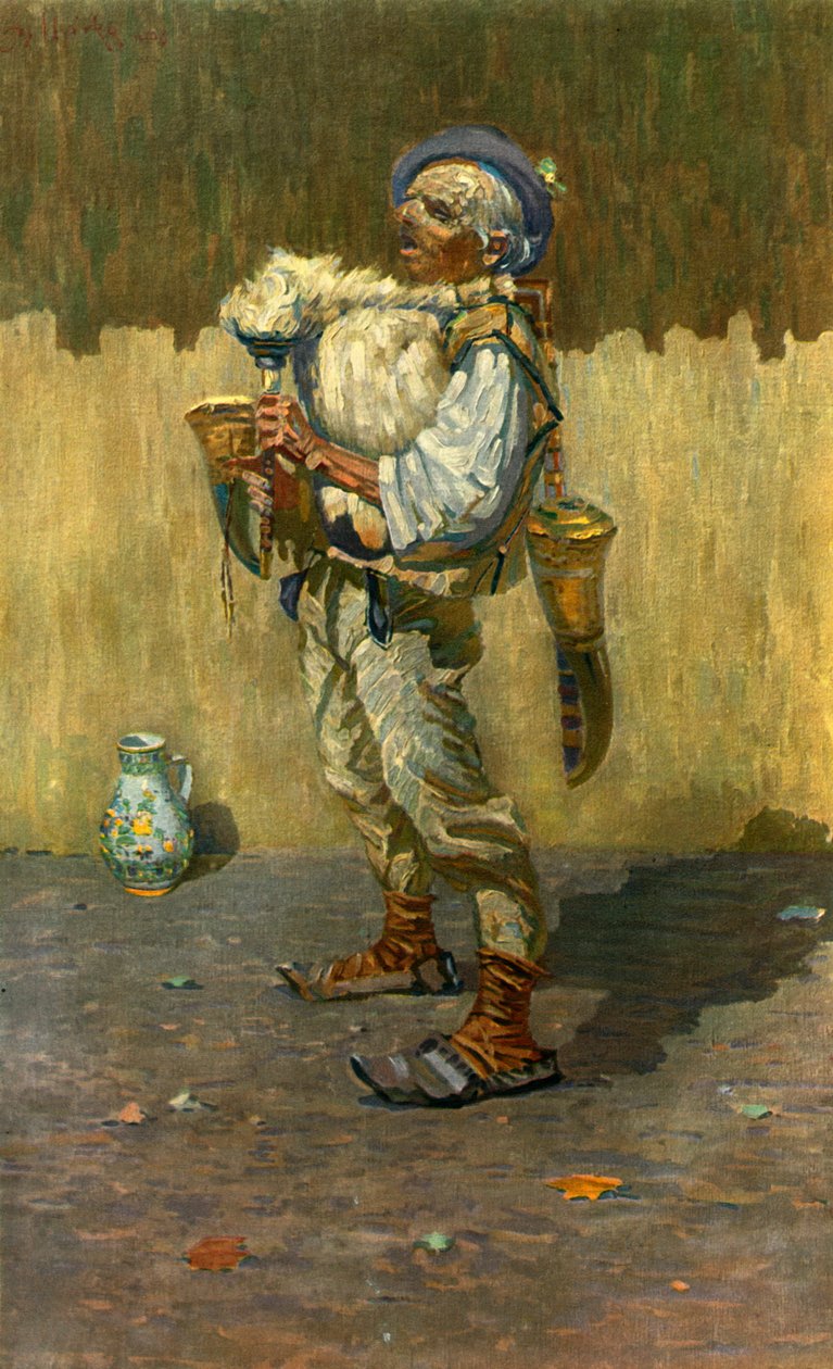 风笛手Joa Uprka 1861-1940，1948年 作者 乔扎·乌普卡（JožaUprka）