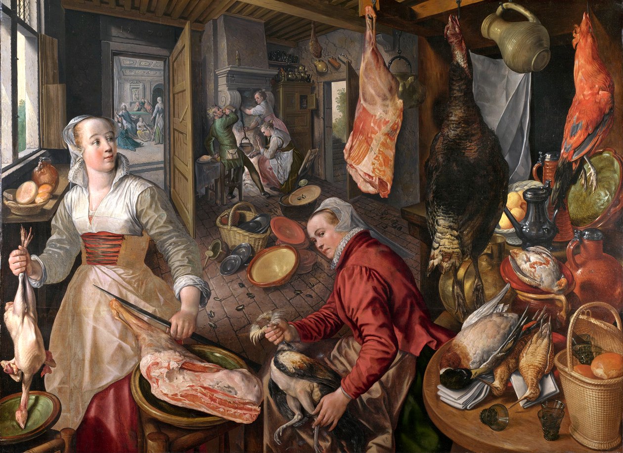 Joachim Beuckelaer的四个元素 - 火 作者 约阿希姆·伯克勒