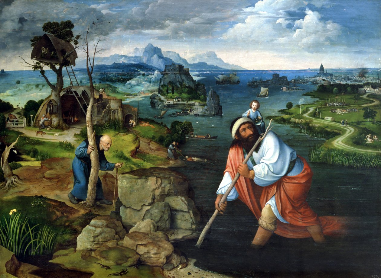 圣克里斯托弗 作者 约阿希姆·帕蒂尼（Joachim Patinir）