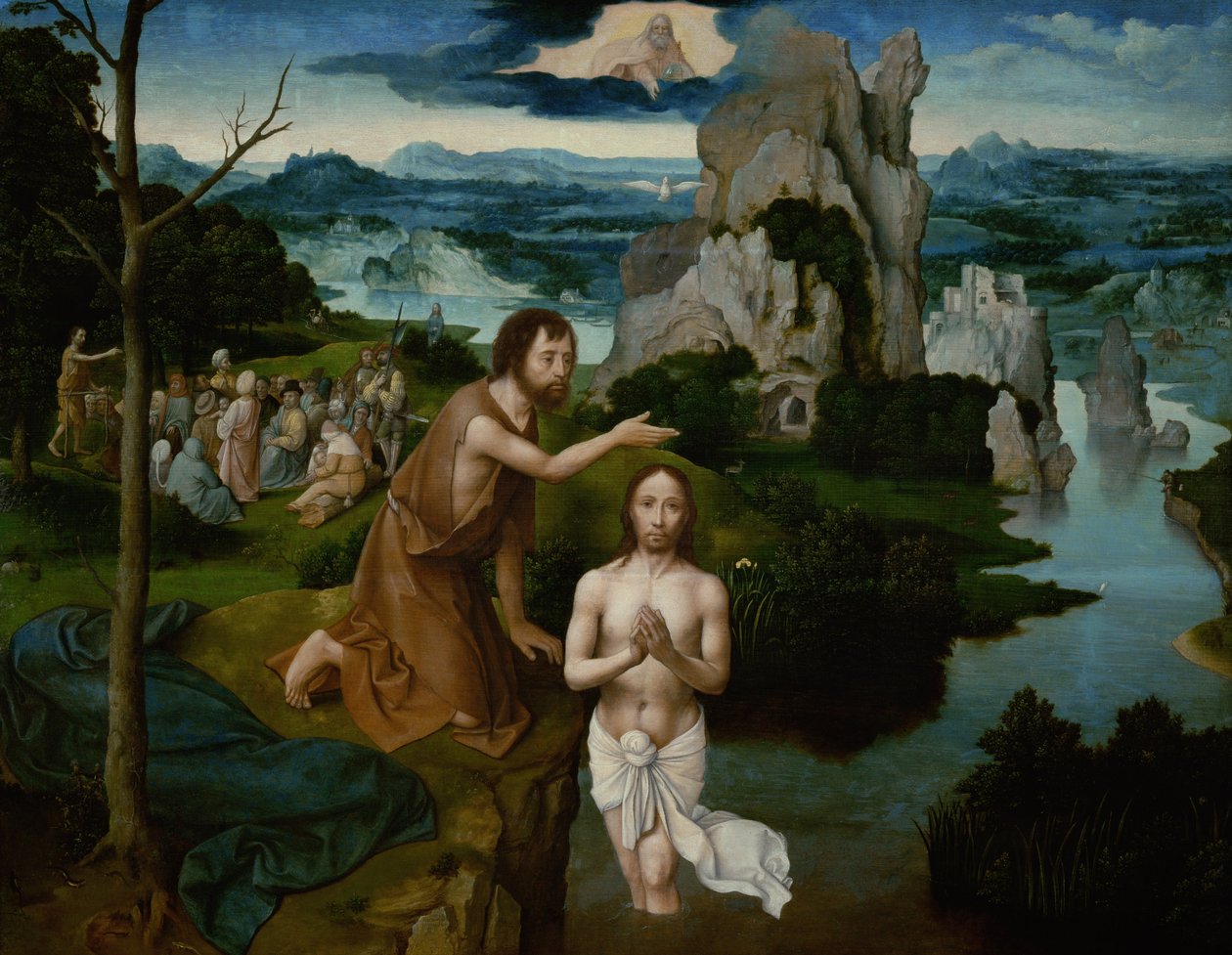 基督的洗礼 作者 约阿希姆·帕蒂尼（Joachim Patinir）