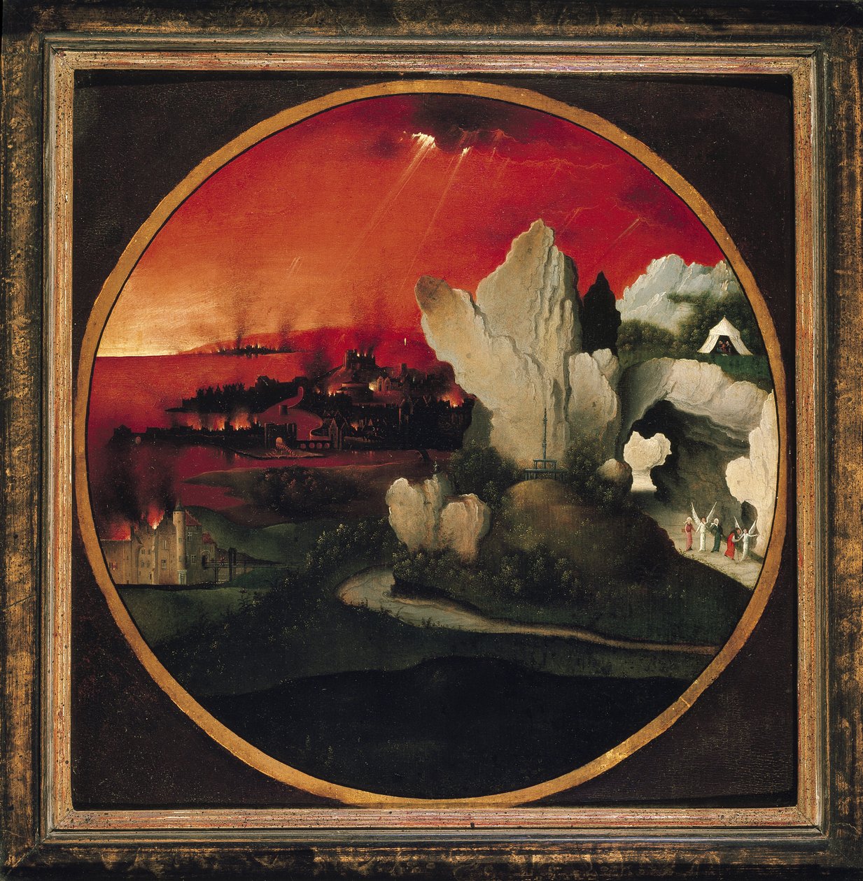 16世纪所多玛和蛾摩拉的毁灭 作者 约阿希姆·帕蒂尼（Joachim Patinir）