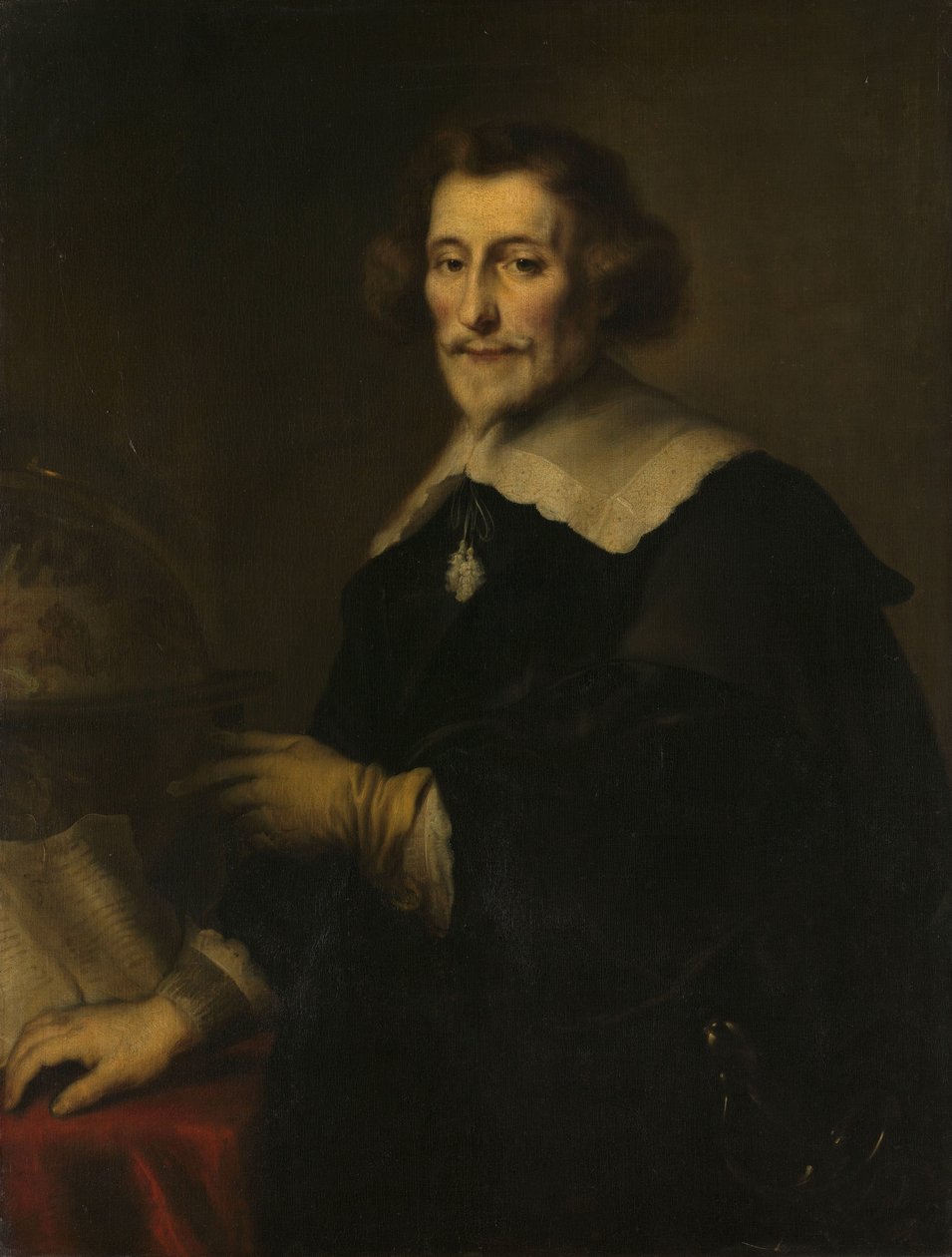 梅登法警、历史学家和诗人 Pieter Corneliszoon Hooft 的肖像 作者 Joachim von Sandrart (I) (复制后)