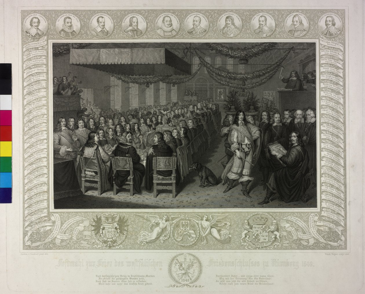 1649 年纽伦堡威斯特伐利亚和平协议庆祝宴会 作者 约阿希姆·冯·桑德拉特