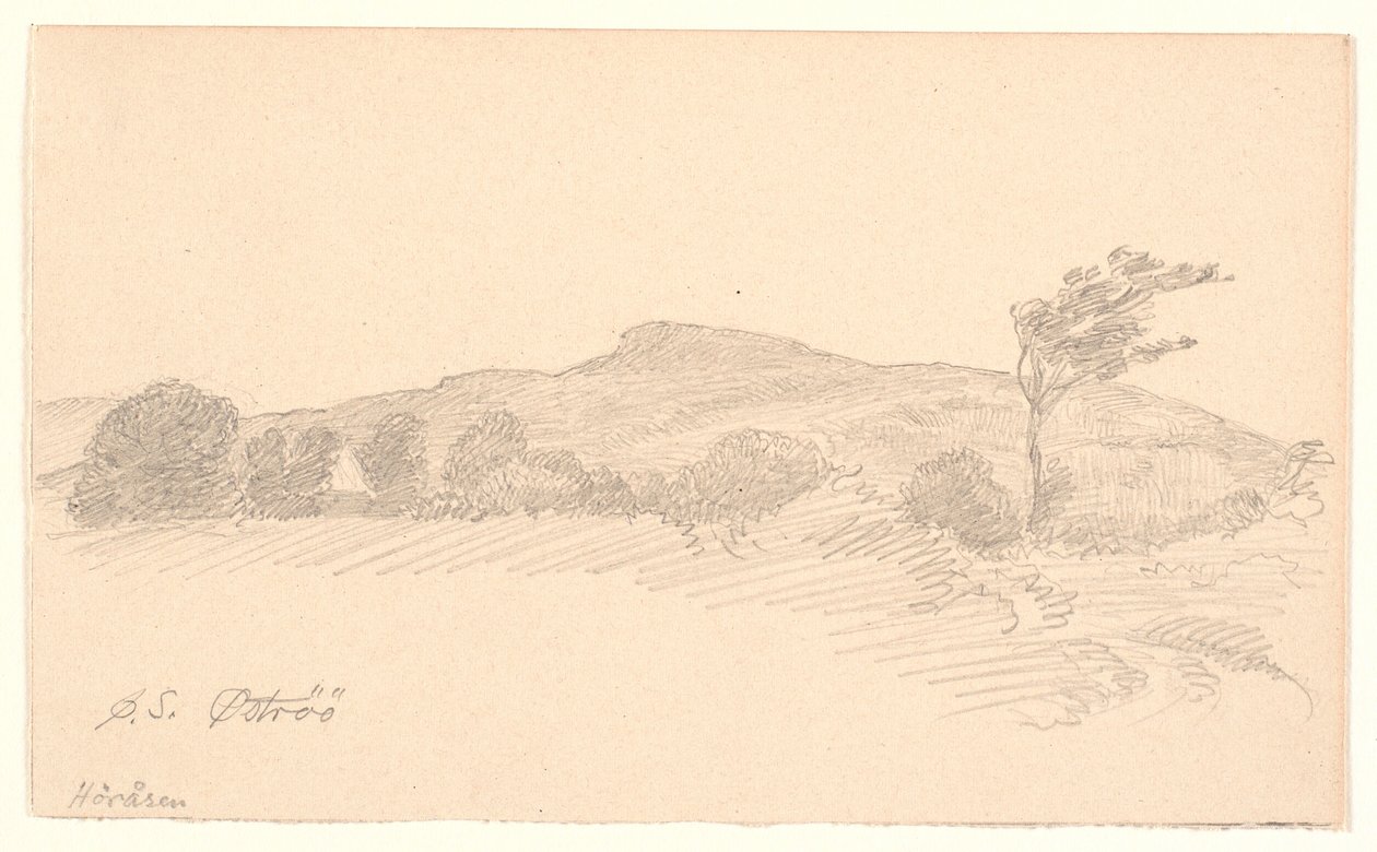 可眺望赫拉森山脊的风景。Öströö 作者 乔金·弗雷德里克·斯科夫加德