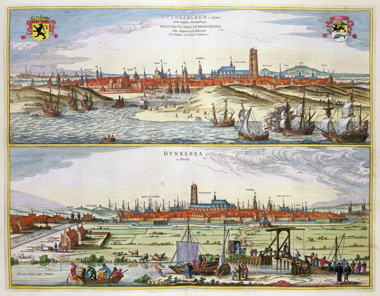 敦刻尔克市在西班牙占领期间，于1649年在阿姆斯特丹出版 作者 琼·布劳