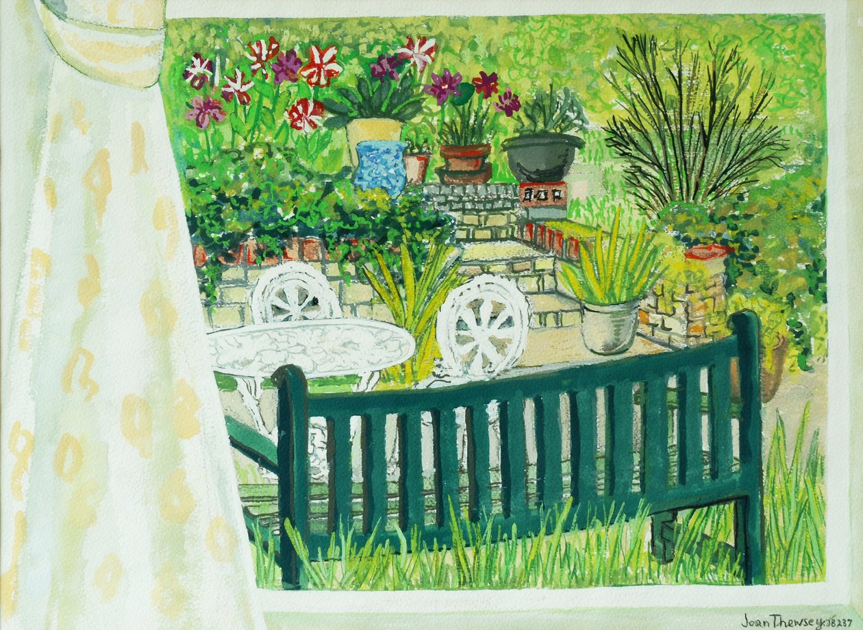 Cynthias Garden，2011，水粉 作者 琼·瑟西