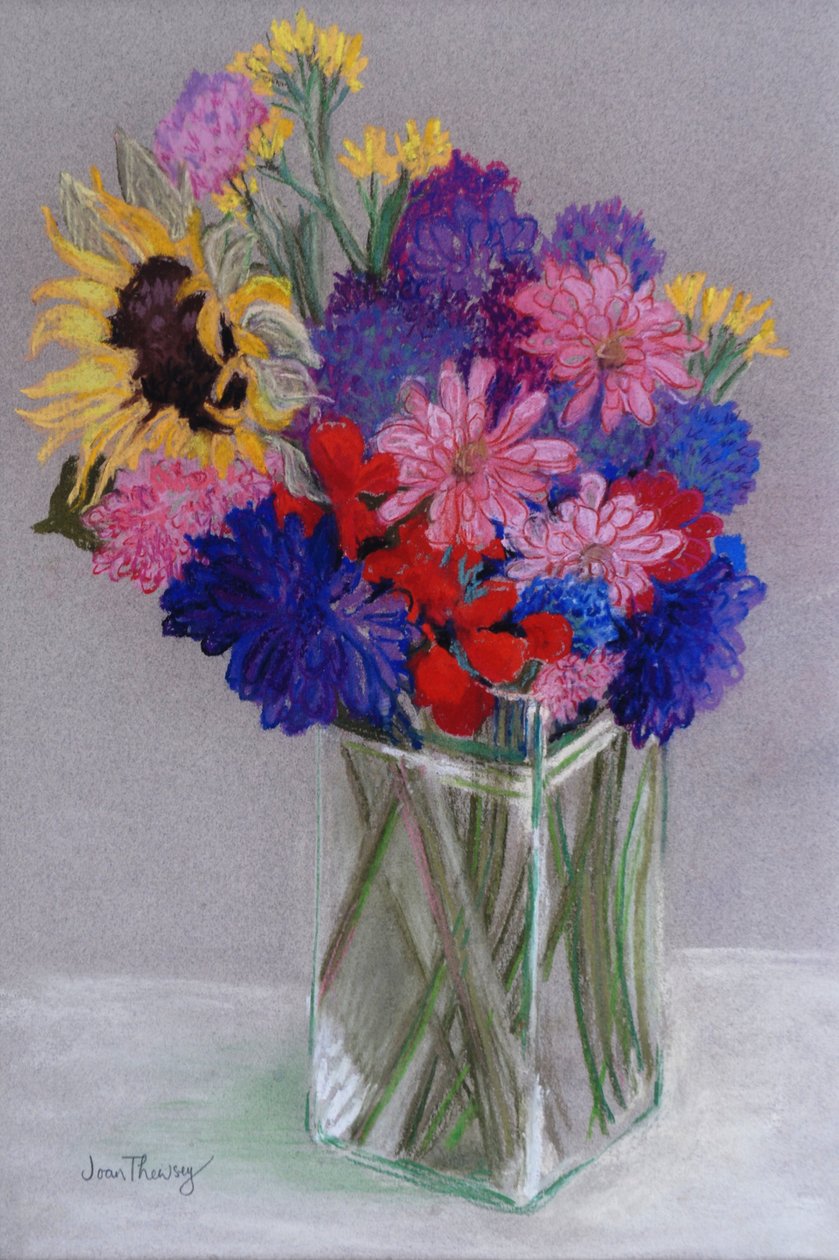 Jan&39;s Flowers，2010，（粉彩） 作者 琼·瑟西