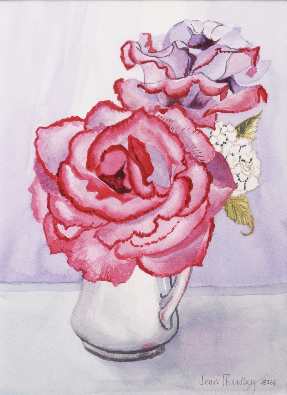 Madge&39;s Rose，2010年（手工纸上的wc） 作者 琼·瑟西