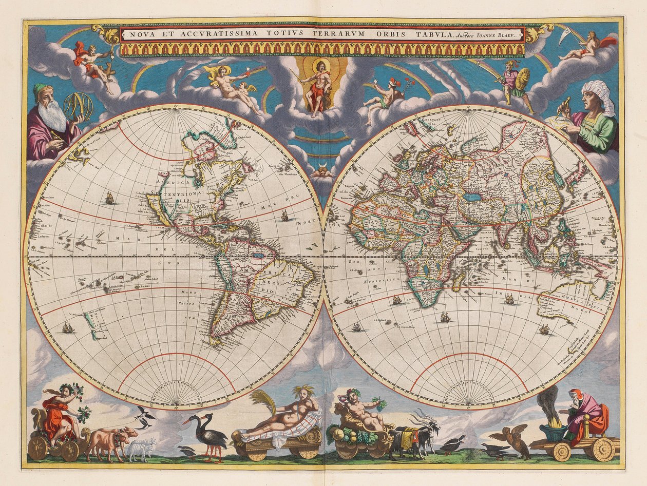 Le grand atlas, ou cosmographie Blauiane, en laquelle est exactement descritte le terre, la mer, et le ciel, vol.I 作者 琼·布劳