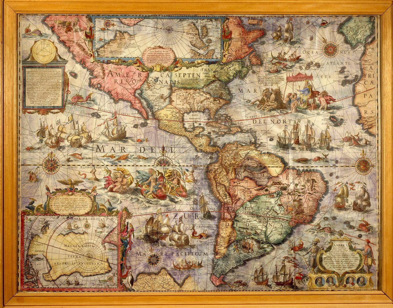 琼-布劳创作的美国地图 作者 琼·布劳