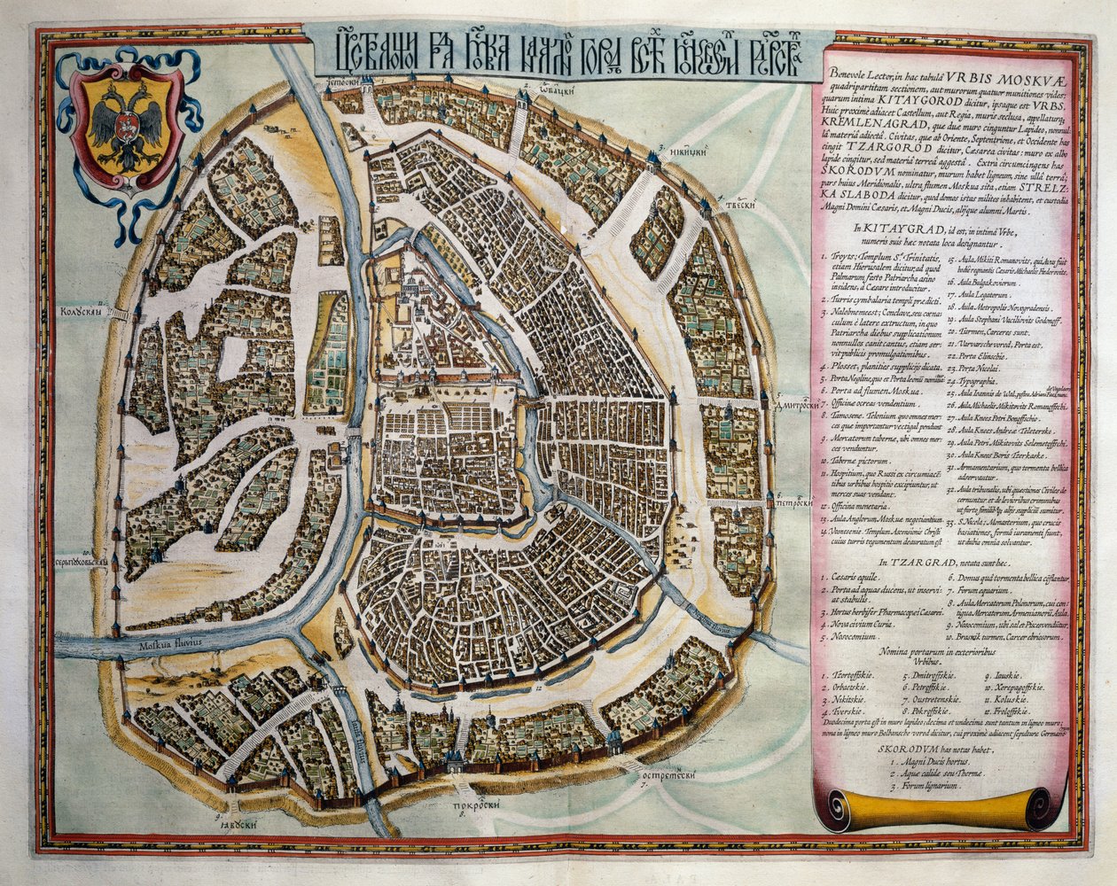 莫斯科，第二卷，Atlas Maior，作者Joan Blaeu（1596-1673），铜版画，阿姆斯特丹 作者 琼·布劳