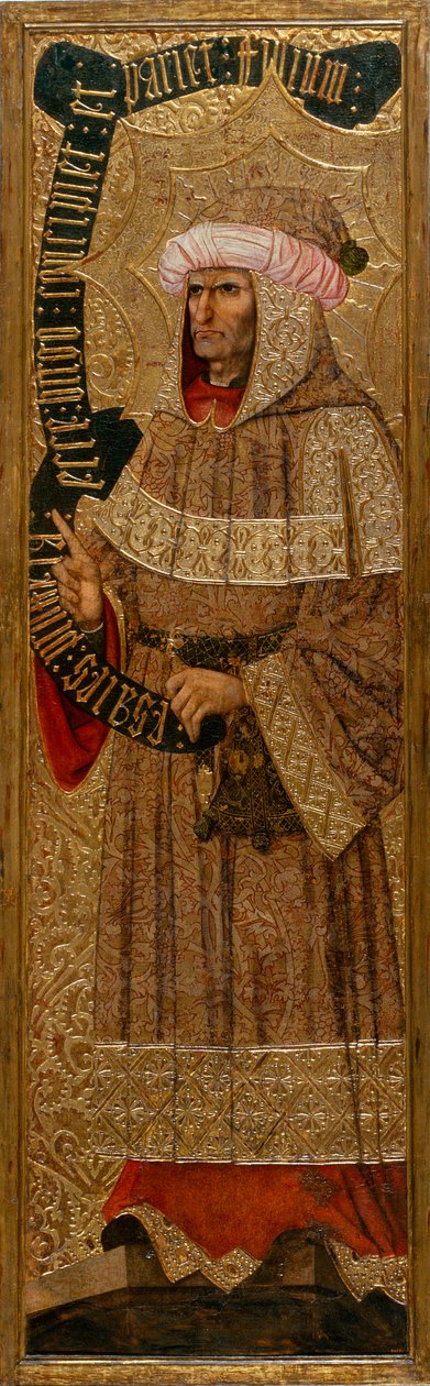 以赛亚书 - 以赛亚书 - Joan Gasco（活跃于 1500-1529 年）的画作 - 约 1500 年 - 画板上的钢笔画 - 226,9x64,7 - 巴塞罗那加泰罗尼亚国家艺术博物馆 作者 琼·加斯科（JoanGascó）