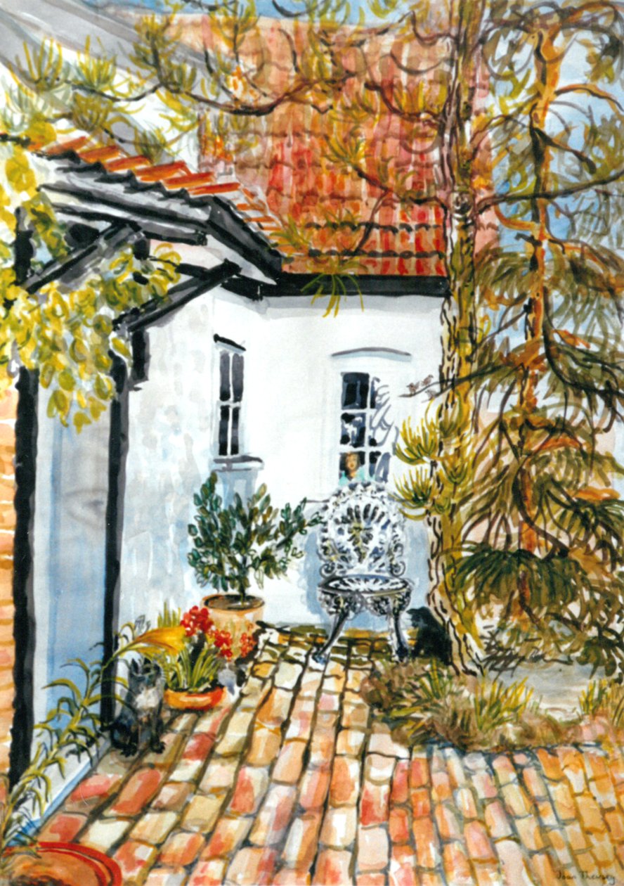 Carolines Cottage  - 旧邮局，（水粉） 作者 琼·瑟西
