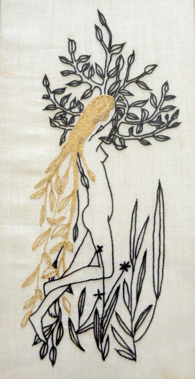 达芙妮，（刺绣） 作者 琼·瑟西