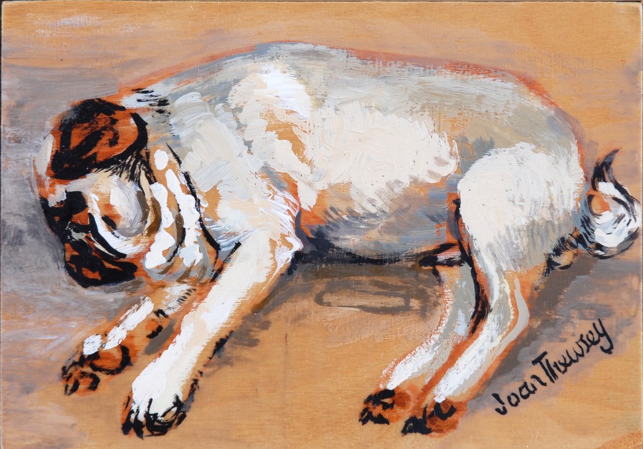 Hogarth Sleeping，2005，（水粉） 作者 琼·瑟西