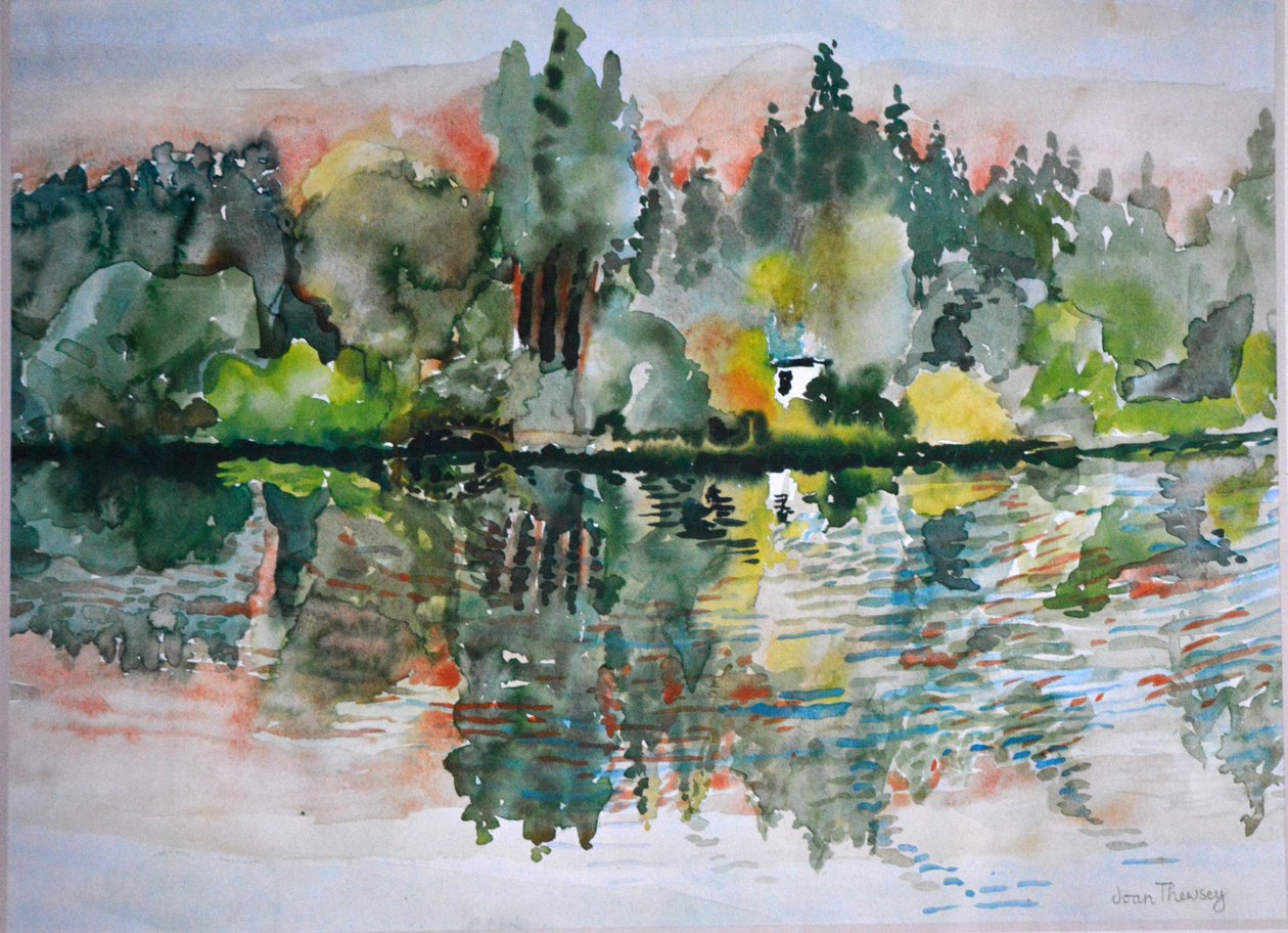 日落湖，Bremes les Ardres，2000， 作者 琼·瑟西