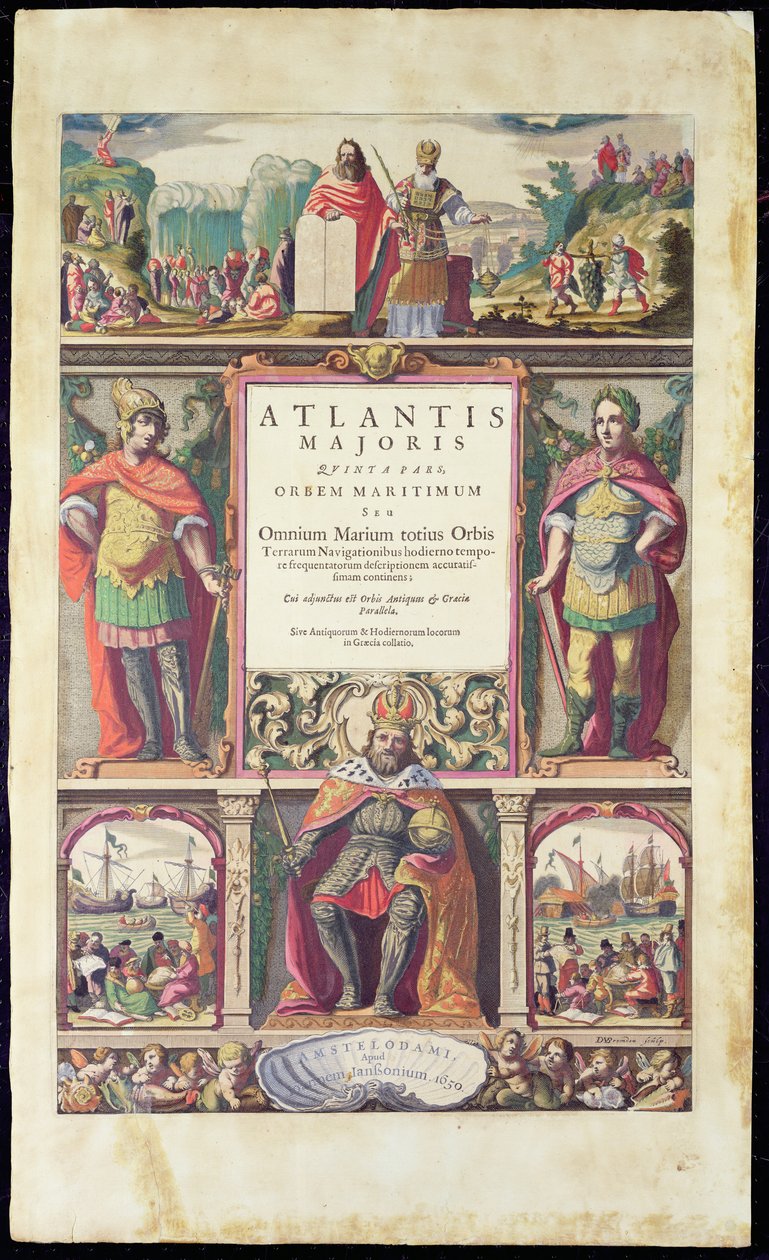 Jansson&39;s Atlas Novus第五卷的主题，于1650年在阿姆斯特丹出版 作者 乔安妮·詹森（Joannes Jansson）