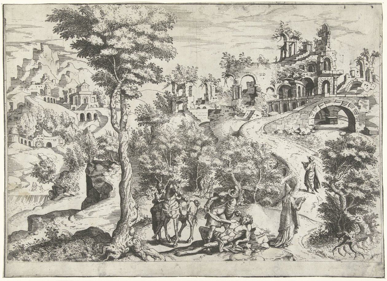 好撒玛利亚人的风景 作者 Joannes van Doetechum (I) (归属于)