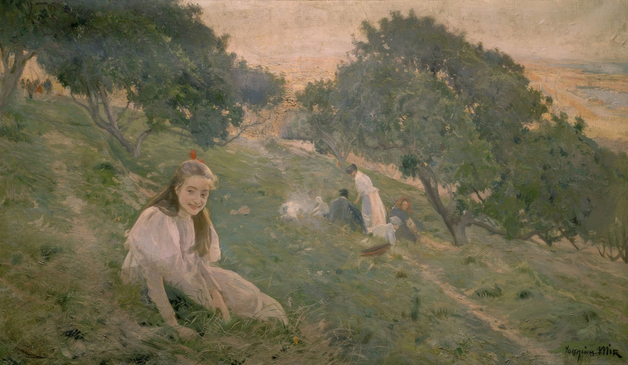 在Montjuich的斜坡 作者 Joaquim Mir i Trinxet