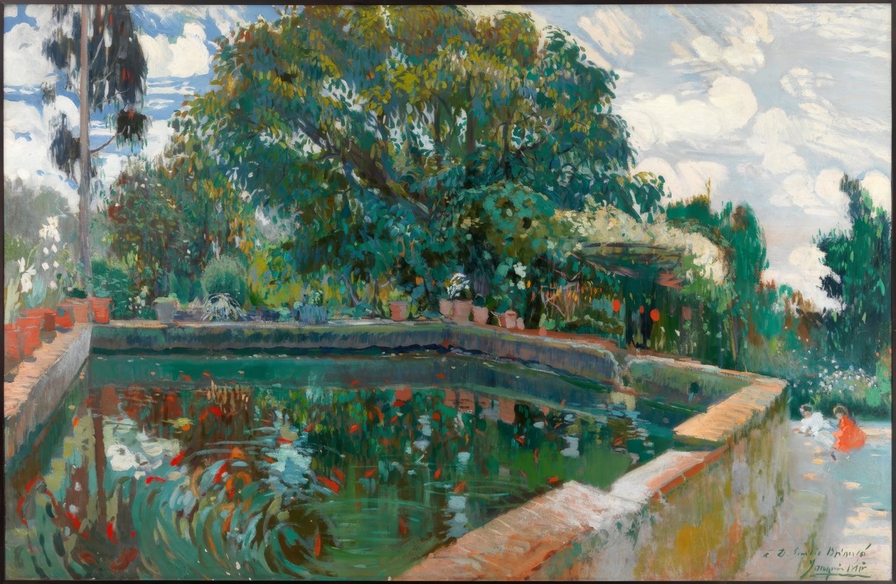 Can Pau Segimon的游泳池 作者 Joaquim Mir i Trinxet
