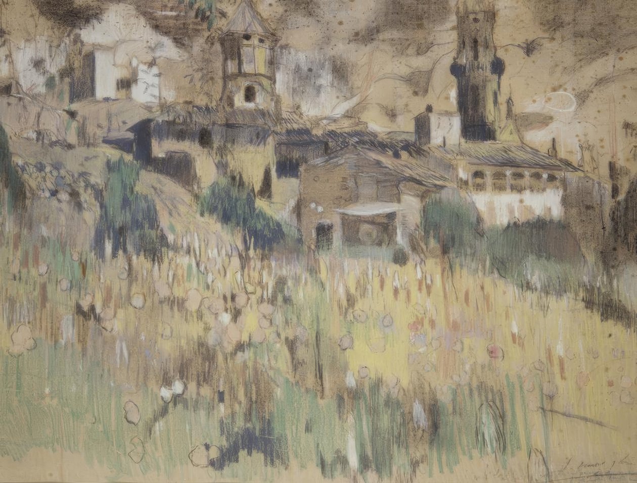 Maspujols附近的景观 作者 Joaquim Mir i Trinxet