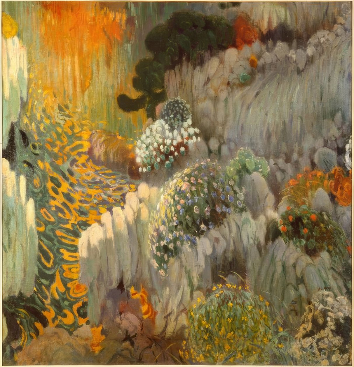 东方板画（Casa Trinxet的墙壁装饰）。 作者 Joaquim Mir i Trinxet