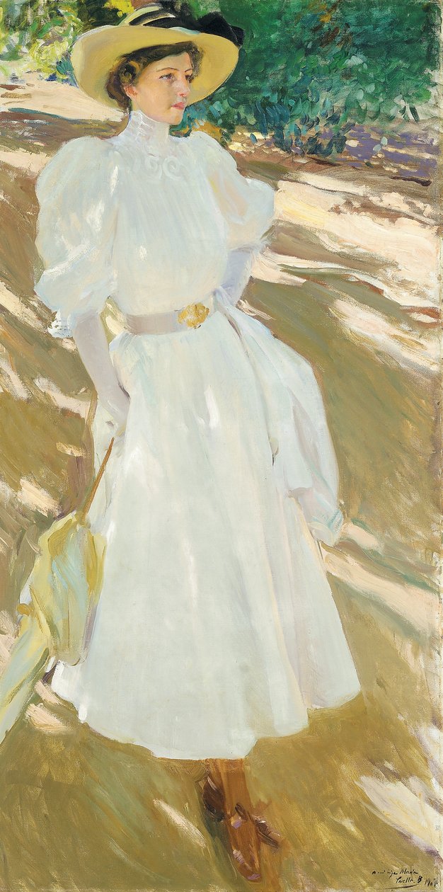 玛丽亚在La Granja，1907年 作者 华金·索罗拉