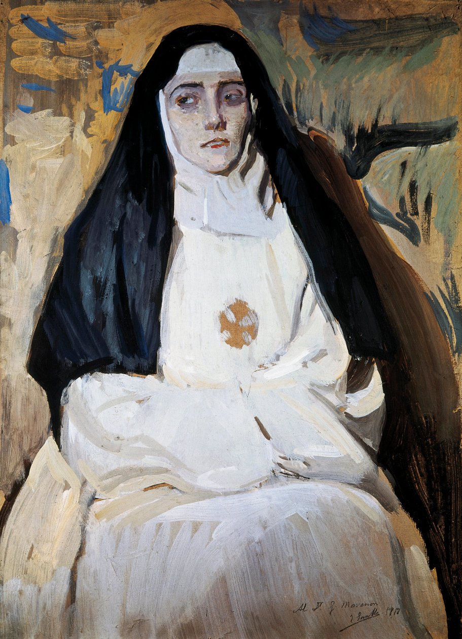 Joaquin SOROLLA 的修女画（1863-1923） 作者 华金·索罗拉
