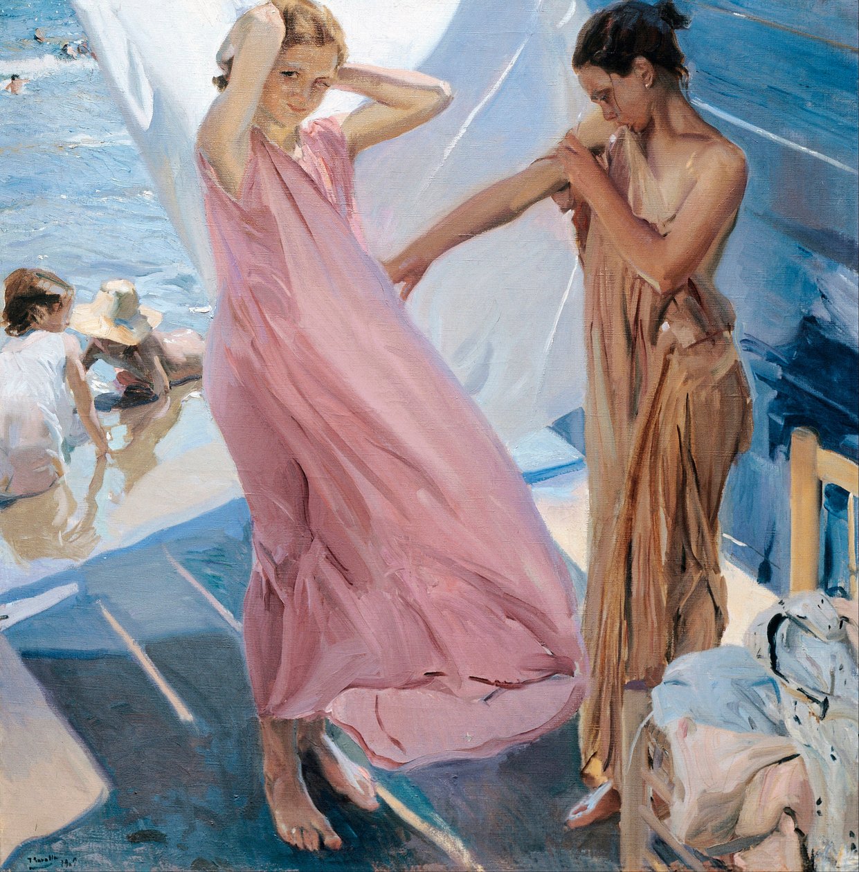 "华金-索罗拉-巴斯蒂达（Joaquin Sorolla y Bastida，1863-1923 年）的画作 - 1909 年 - 布面油画 - 索罗拉博物馆（马德里 作者 华金·索罗拉·巴斯蒂达
