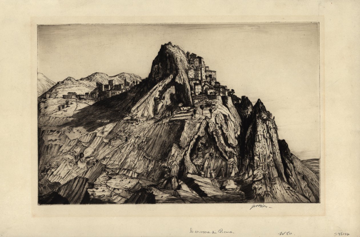 Cervara de Roma（雕刻和干点） 作者 尼克松