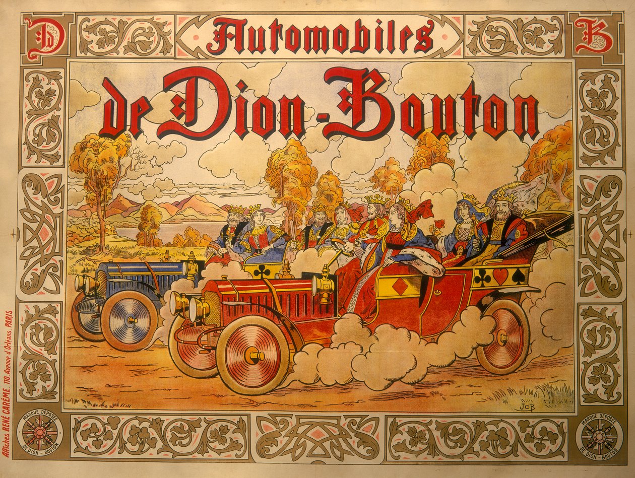 De Dion Bouton汽车广告海报，约1920年代 作者 尼克松