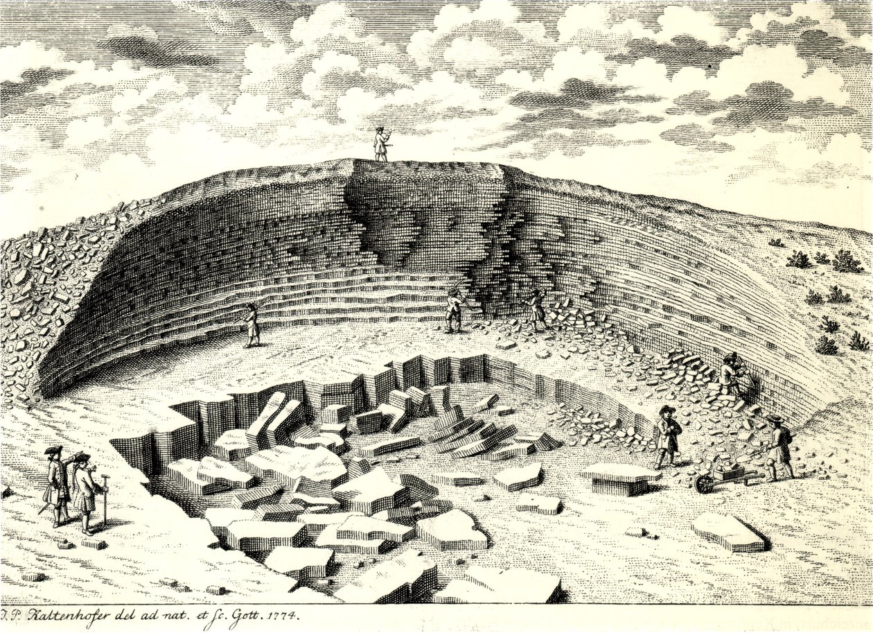采石场，位于下萨克森州哥廷根附近，采用Muschelkalk序列 作者 乔尔·保罗·卡尔滕霍夫