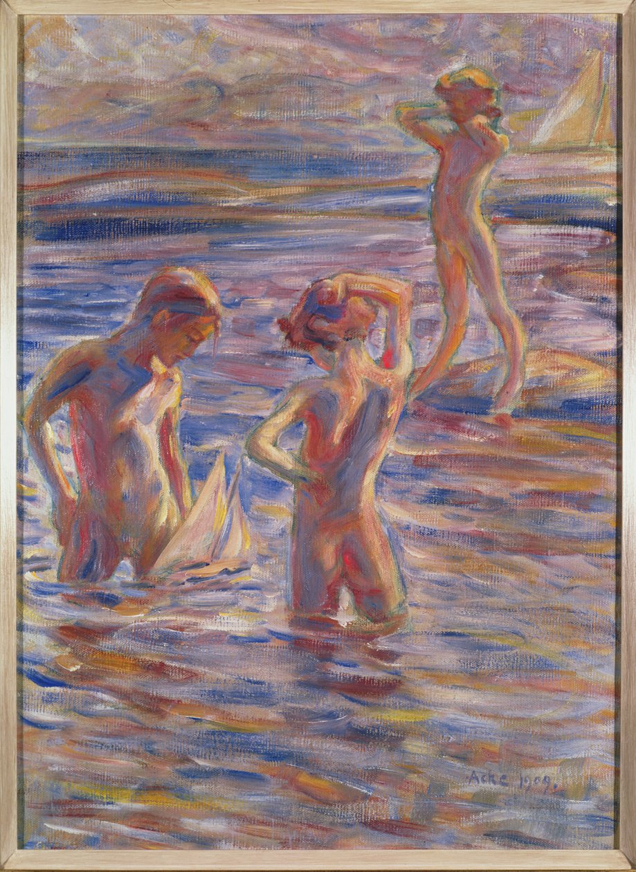 小帆船俱乐部，1909年 作者 约翰·阿克塞尔·古斯塔夫·阿克（Johan Axel Gustav Acke）