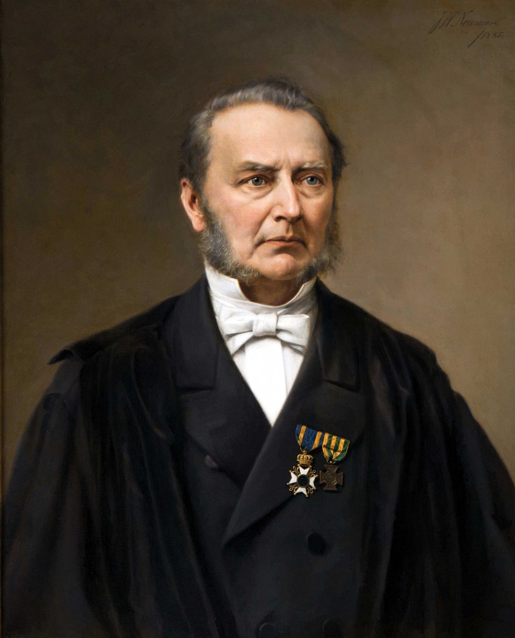 Joannes Henricus Scholten（1811-1885），莱顿大学教授。绘画作者：Johan Heinrich Neuman（1819-1898） 作者 约翰·海因里希·诺曼