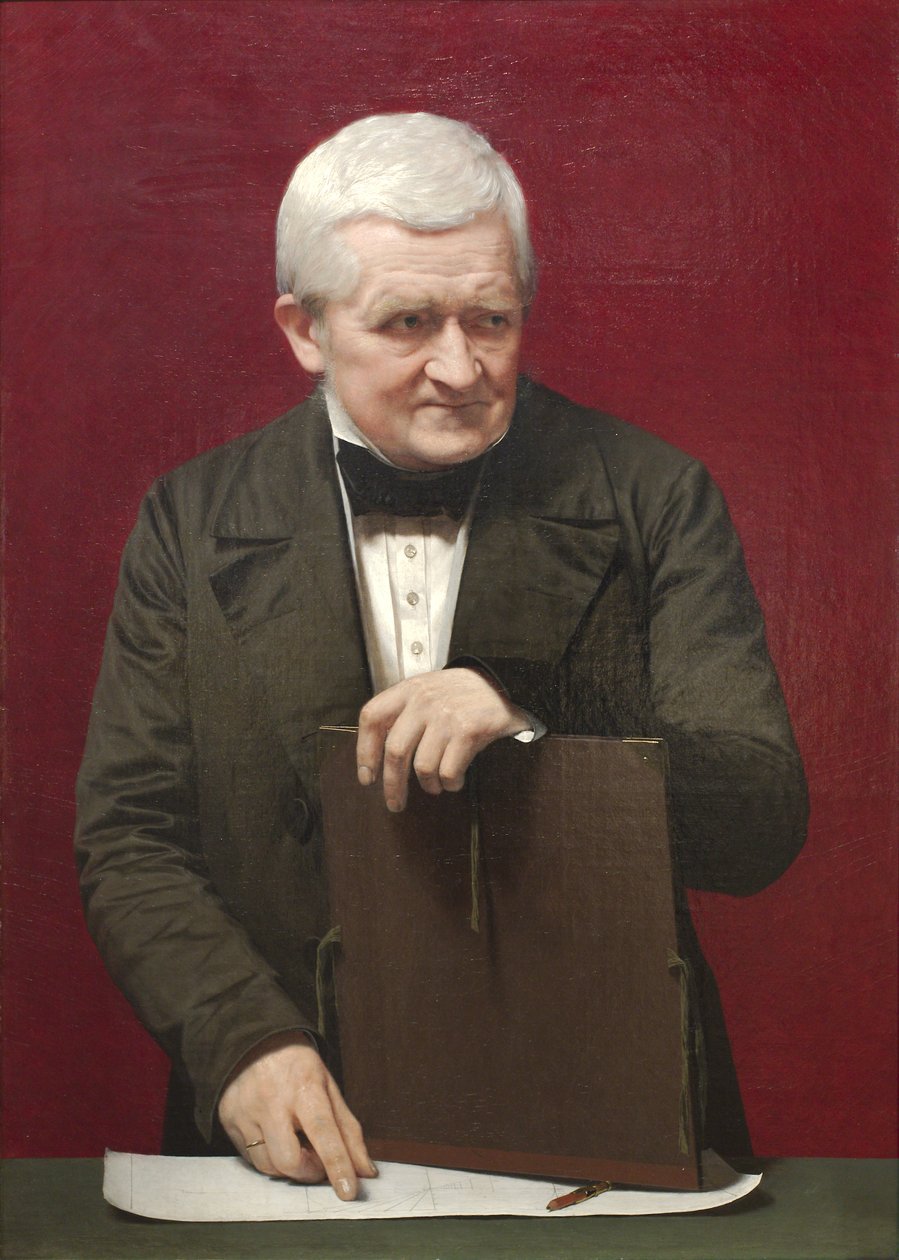 CW Eckersberg的肖像 作者 约翰·维尔赫姆·格特纳（Johan Vilhelm Gertner）