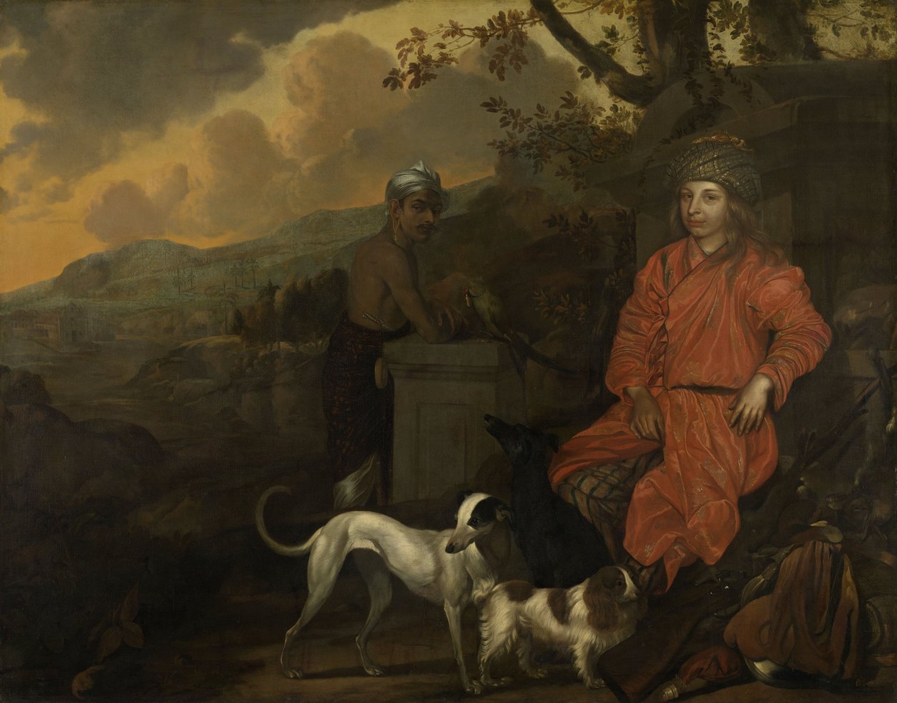 人像菲利普Baldaeus和格里特Mossopotam，1668的 作者 约翰·德拉罗凯特（Johan de la Rocquette）