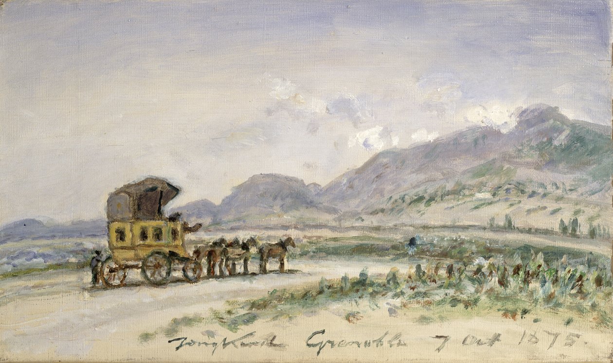 1875年10月7日格勒诺布尔到Sassenage的勤奋 作者 约翰·巴索德·琼金德（Johan Barthold Jongkind）