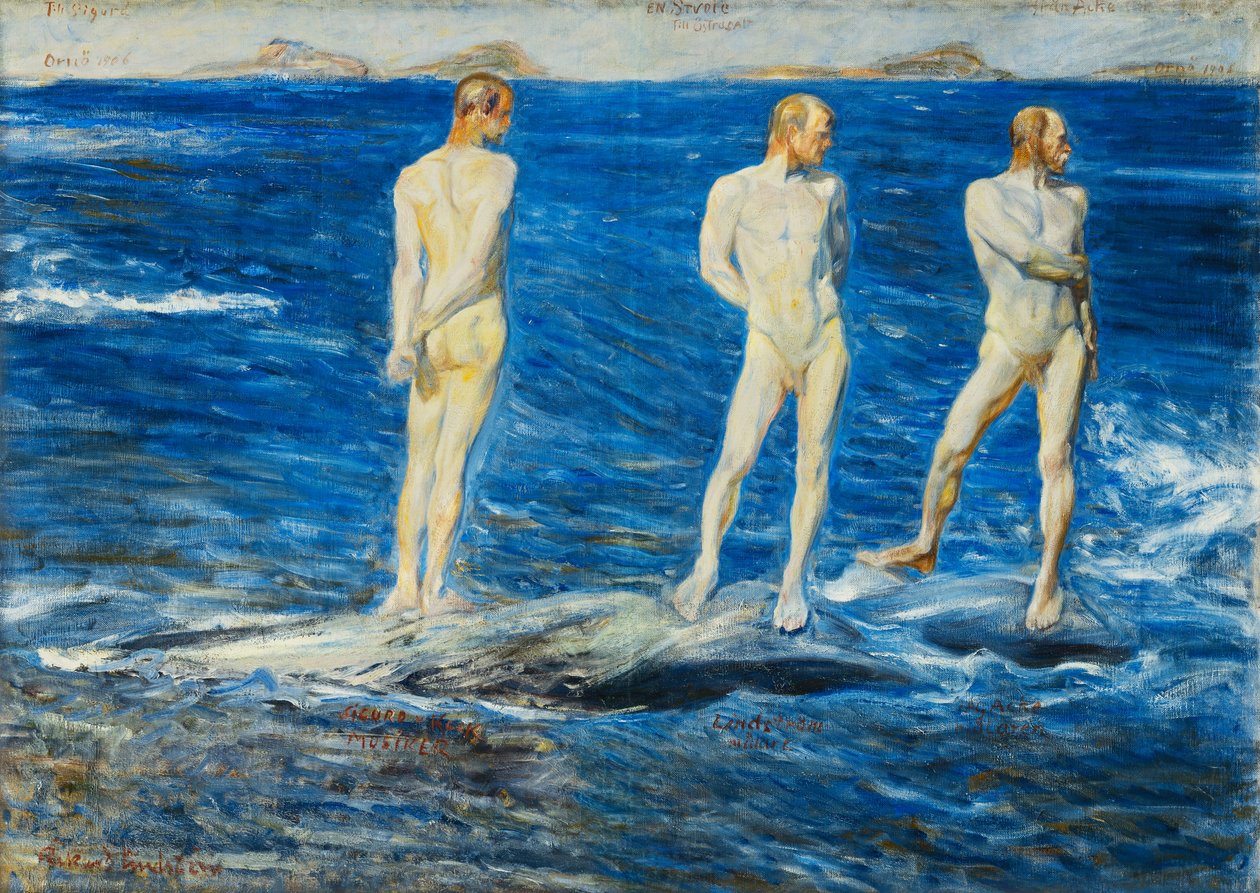 盐，风和海，1906年，1909年 作者 约翰·阿克塞尔·古斯塔夫·阿克（Johan Axel Gustav Acke）