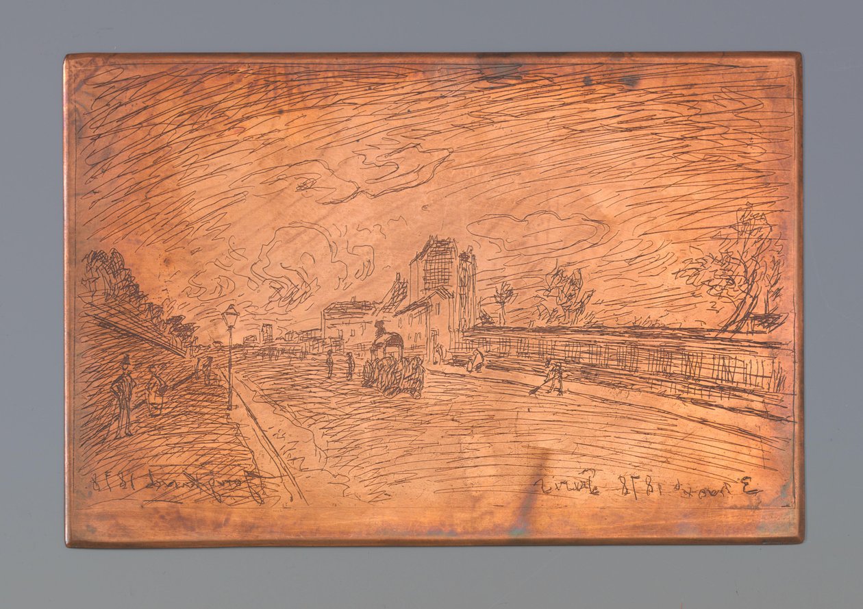 从 Maison Cochin 出口 作者 Johan Barthold Jongkind（艺术家签名）
