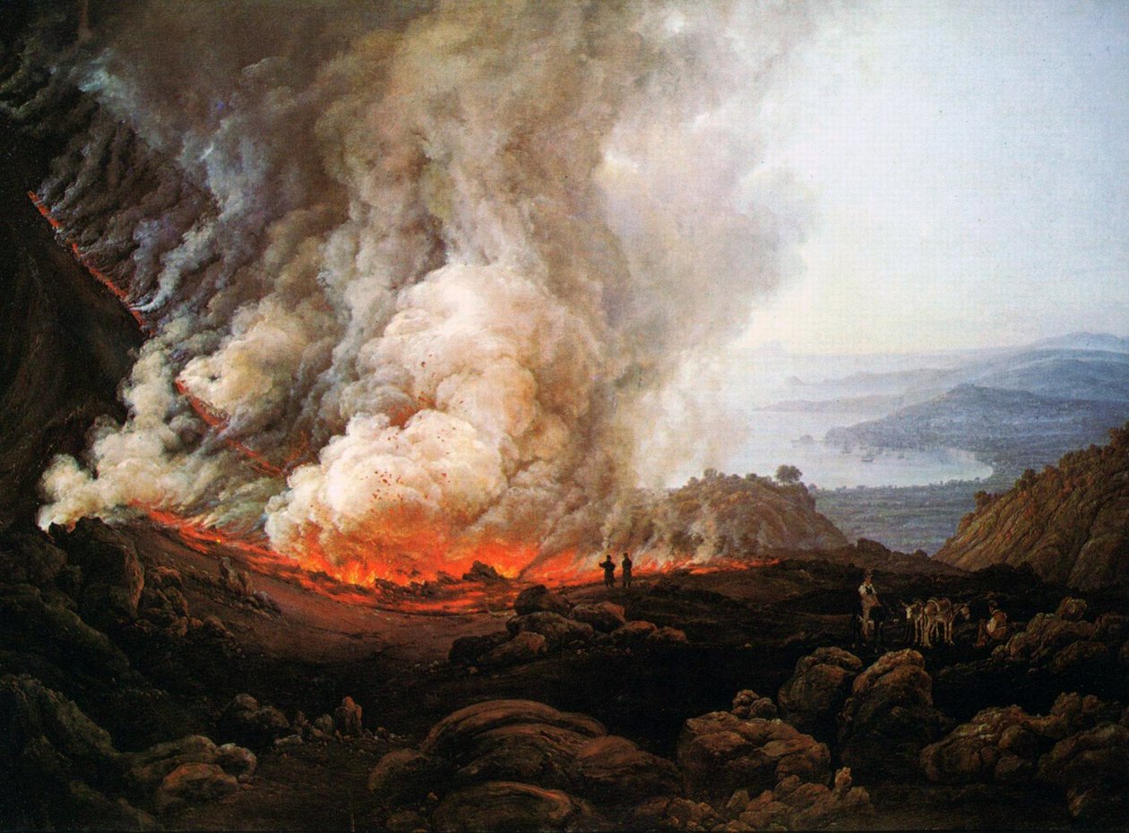 1820 年 12 月维苏威火山爆发 作者 约翰·克里斯蒂安·达尔